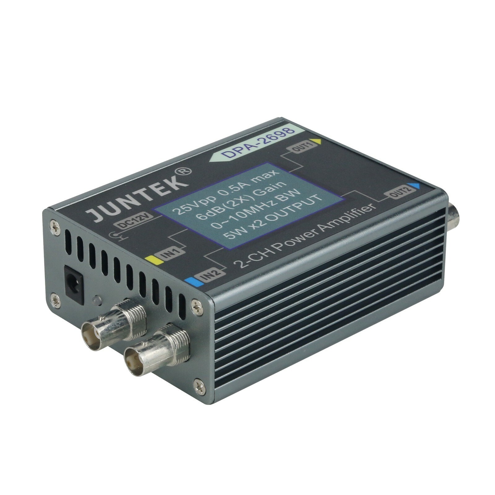 DPA-2698 10KHz 25Vpp 2CH DC Power DDS Function Signal Generator Amplifier New