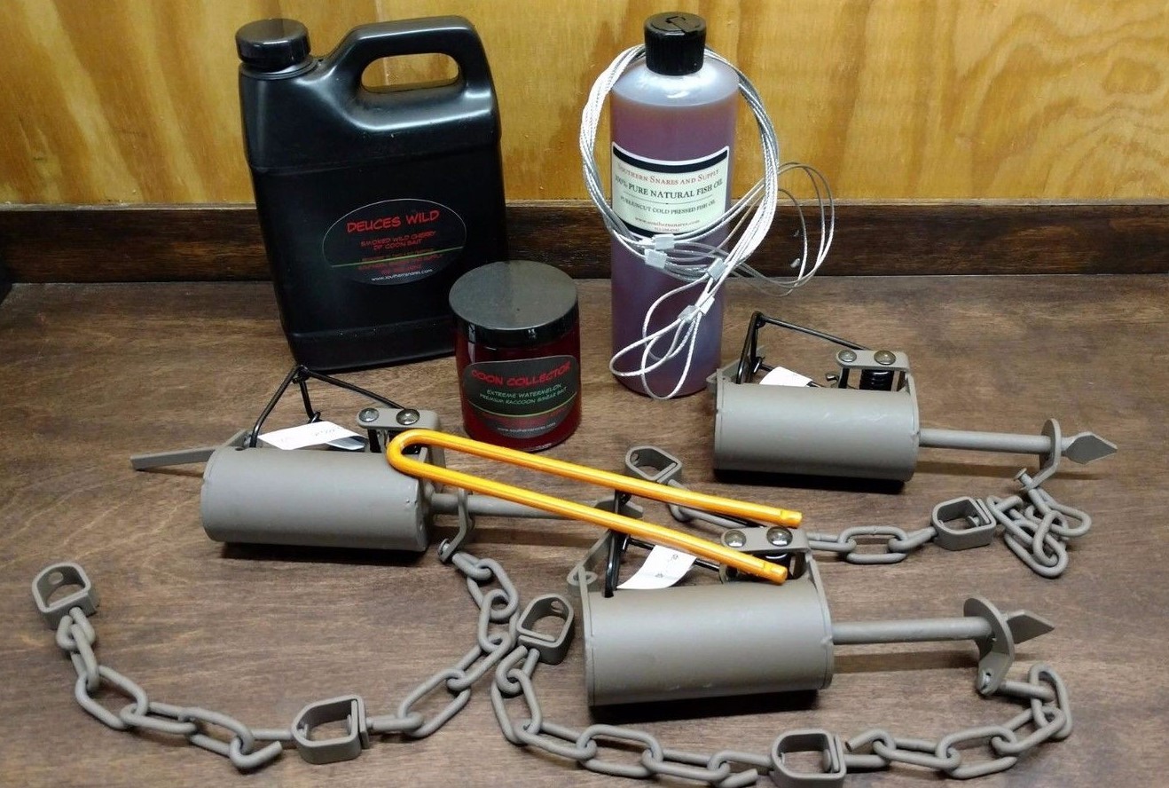 3 Southern Snares Dog Proof Trapping Kit Dog Proof Traps Raccoon Trapping Duke
