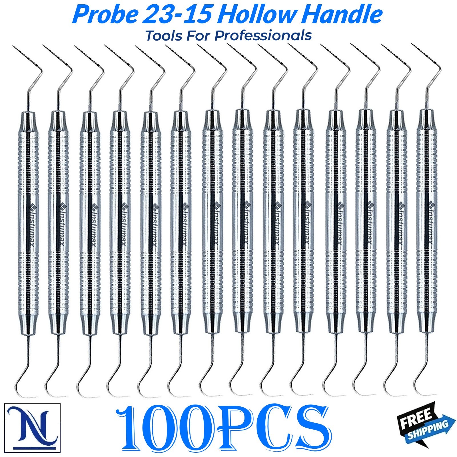 Dental Explorer 23/UNC 15 Probe – Double Ended Tool with Color Marks, Examine