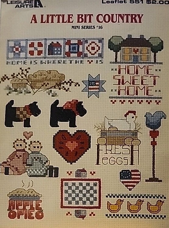 Leisure Arts Cross Stitch A Little Bit Of Country Mini Series #16