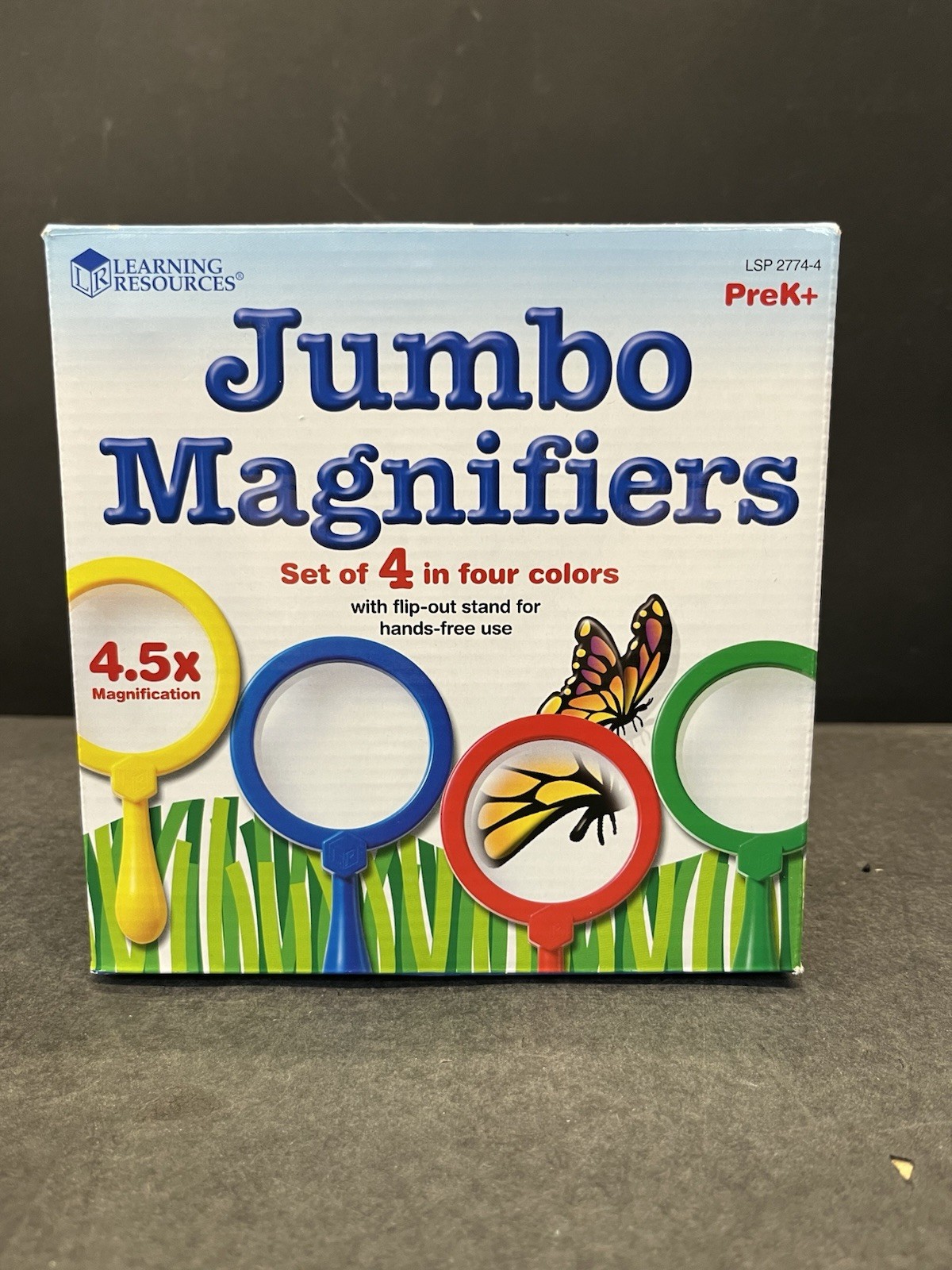 Learning Resources Jumbo Magnifiers - Set of 4 - NEW In Box- PreK+