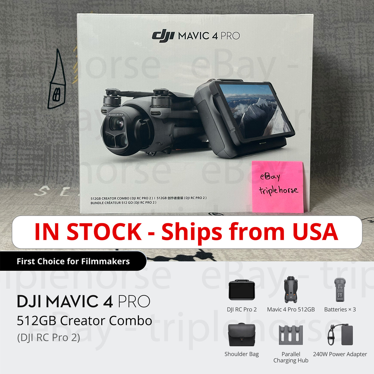 DJI Mavic 4 Pro Creator Combo (RC Pro 2) ⭐ Global Version ⭐ 2 DAY ✈️ FROM US🇺🇸