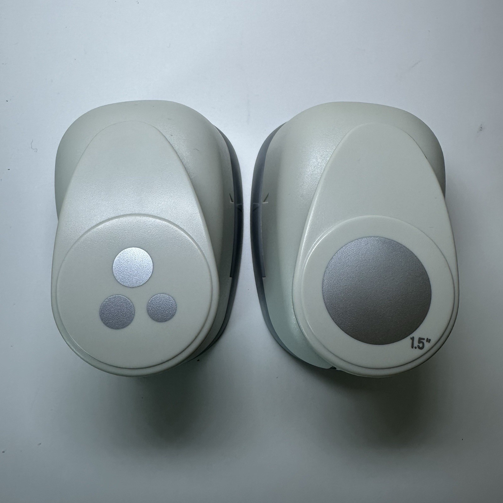 The Paper Studio 1.5" Circle + Bubbles Paper Punch Lot Of 2