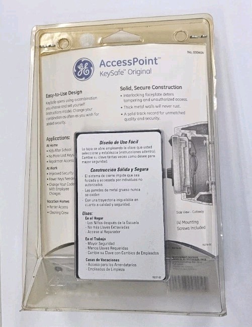 AccessPoint Mountable Combination Spare Key Storage Holds 5 Keys, New