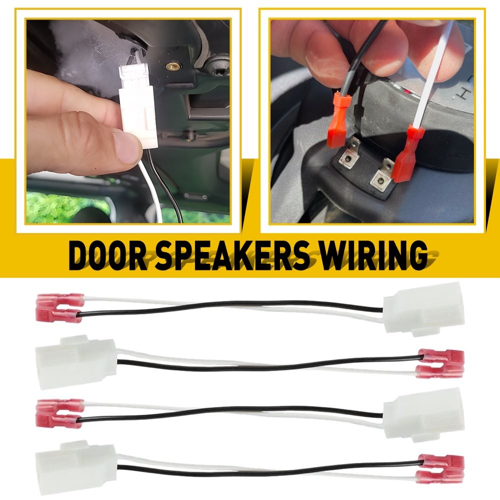 4X Door Speakers Wiring Connector Harness Plug Fits For Dodge 2005-2007 Magnum