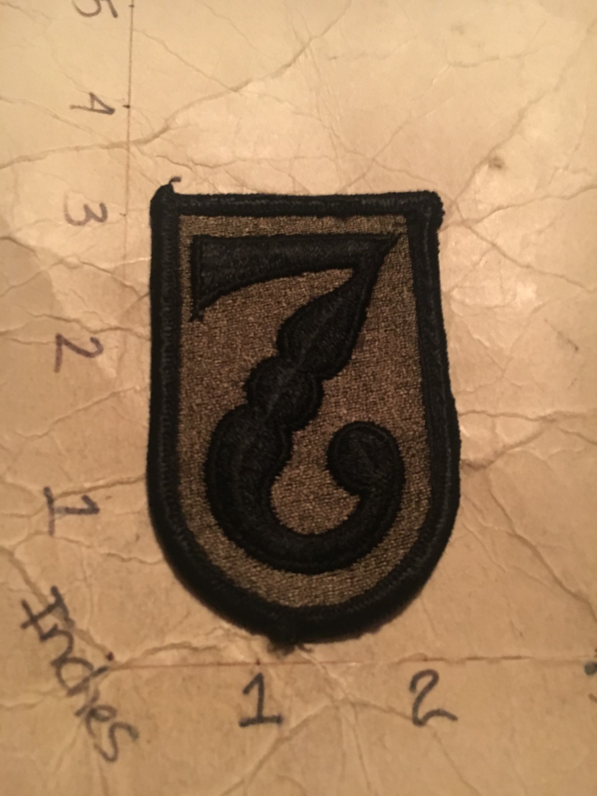 US Army 7th Medical Brigade m/e subdued patch 10/9/25