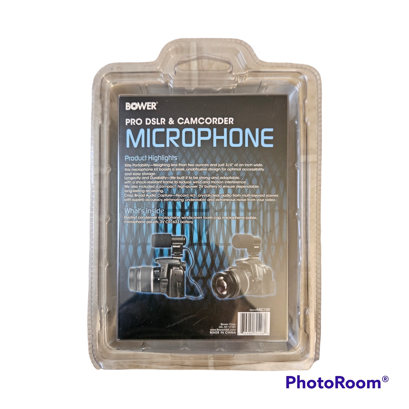 Bower Pro DSLR & Camcorder Microphone MIC150 New in Box