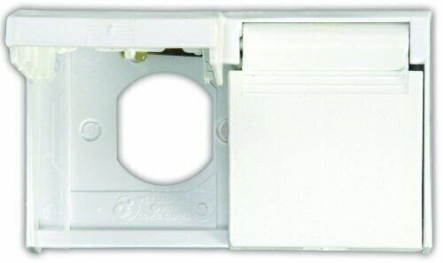 JR Products Polar White 47505 Weatherproof Duplex Outlet Covr