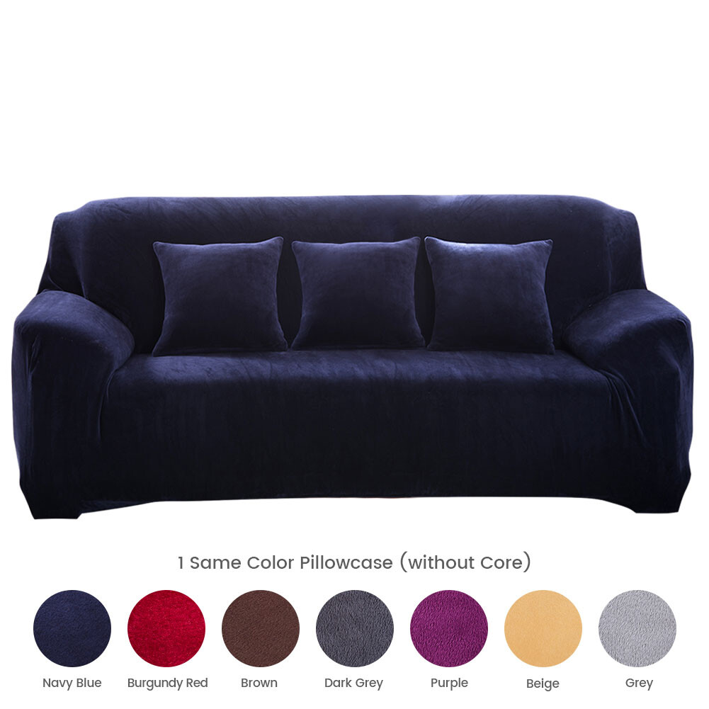 1/2/3/4 Seater Couch Sofa Slipcover Protector Stretch Plush Thick Sofa Covers US