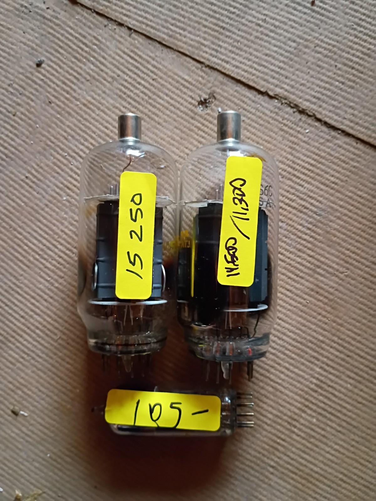 Sylvania 6JS6C Vacuum Tubes matching set w/driverTested strong 💪 as NOSYaesu F