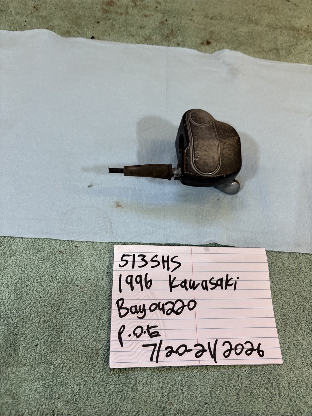 1996 Kawasaki Bayou 220 Thumb Throttle Lever 513