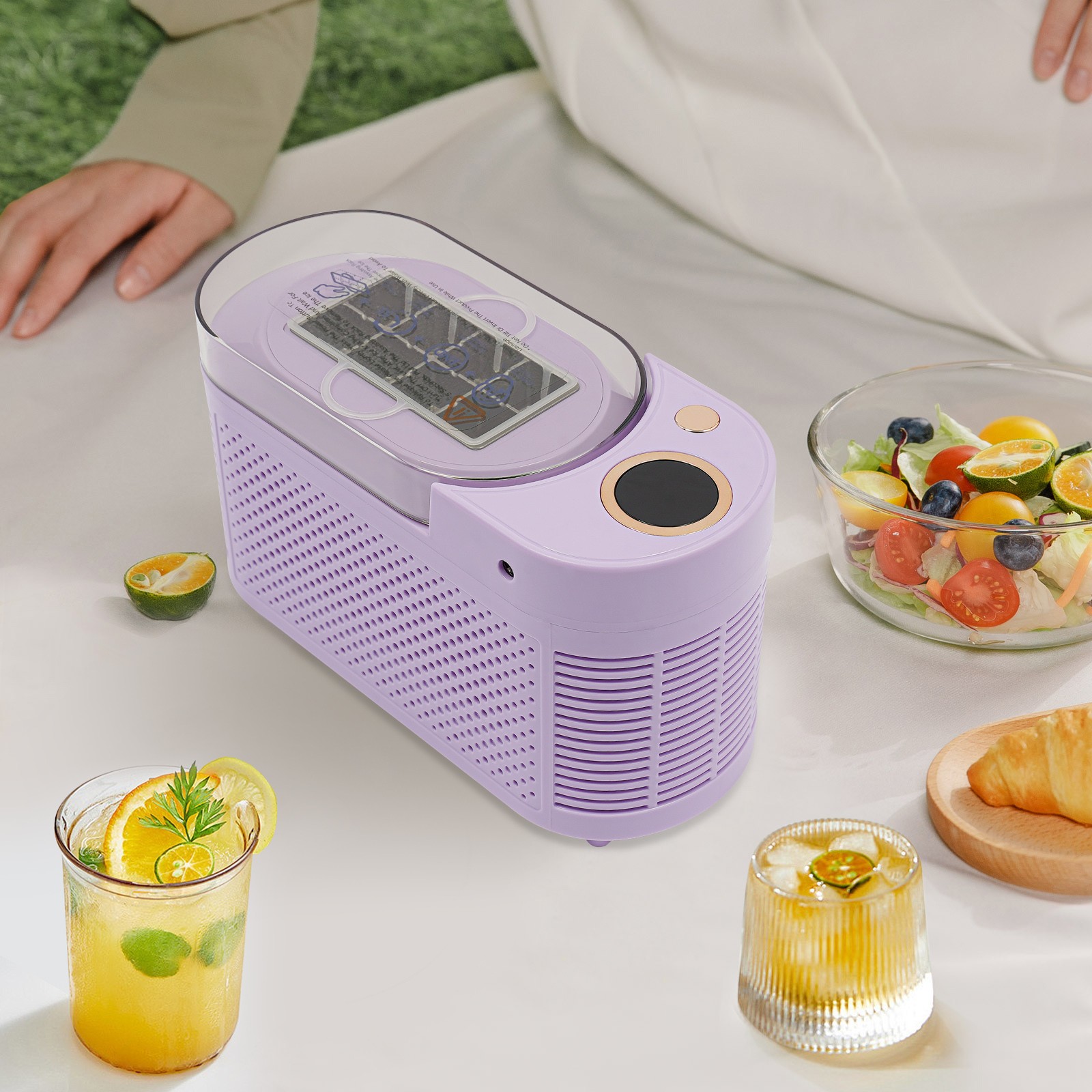 Ice Maker, Mini Countertop Ice Maker, Compact Ice Machine for Home/Car/Travel