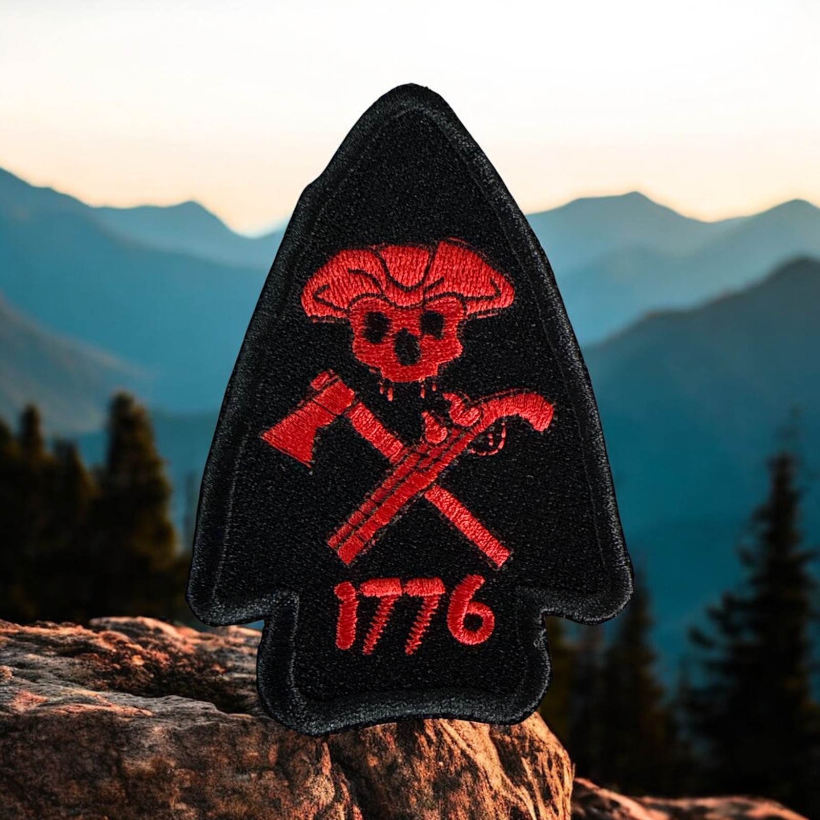 1776 Arrowhead Embroidery Patch 2.75" X 4"