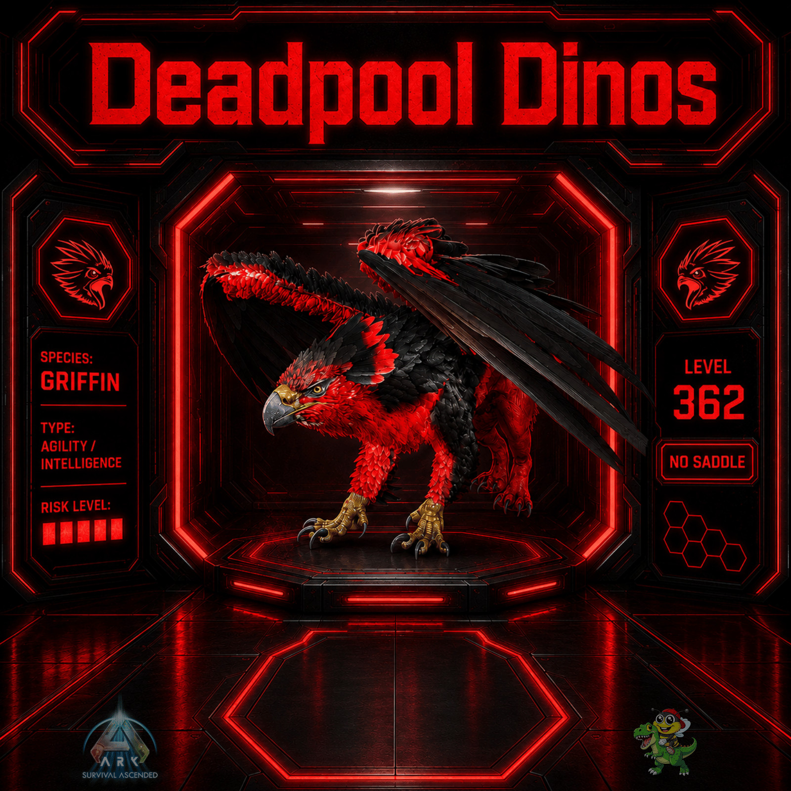 Ark-Survival-Ascended-PvE-Deadpool-Top-Stats-Dinos-Lvl-362-Adults-Eggs-BusyBee