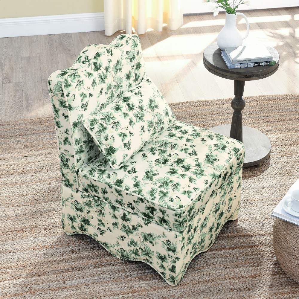 Flannel single dining chair with soft seat cushion and backrest, DJYC1