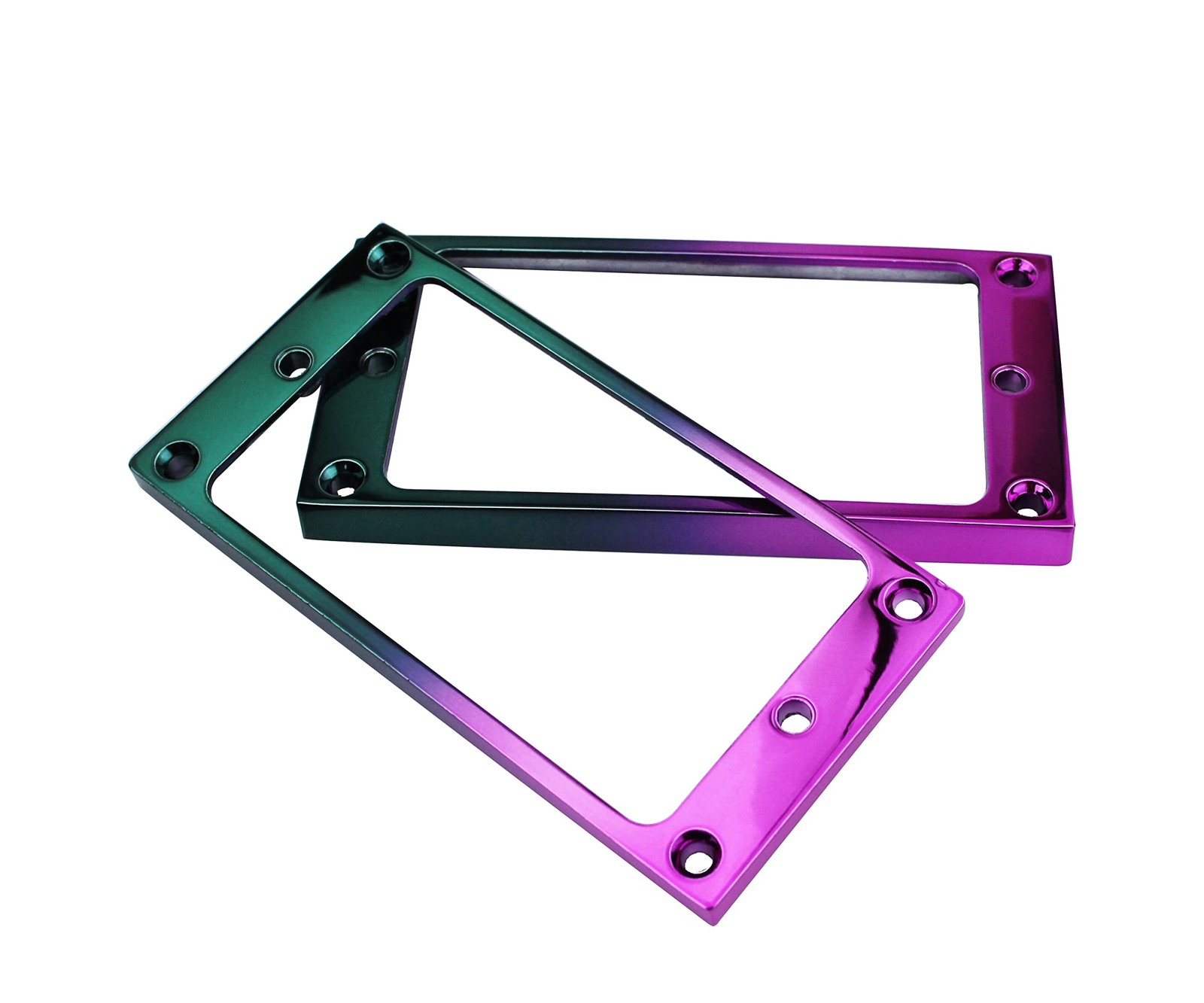 Guyker Flat Metal Humbucker Pickup Mounting Ring Set - 2 pieces, Purple