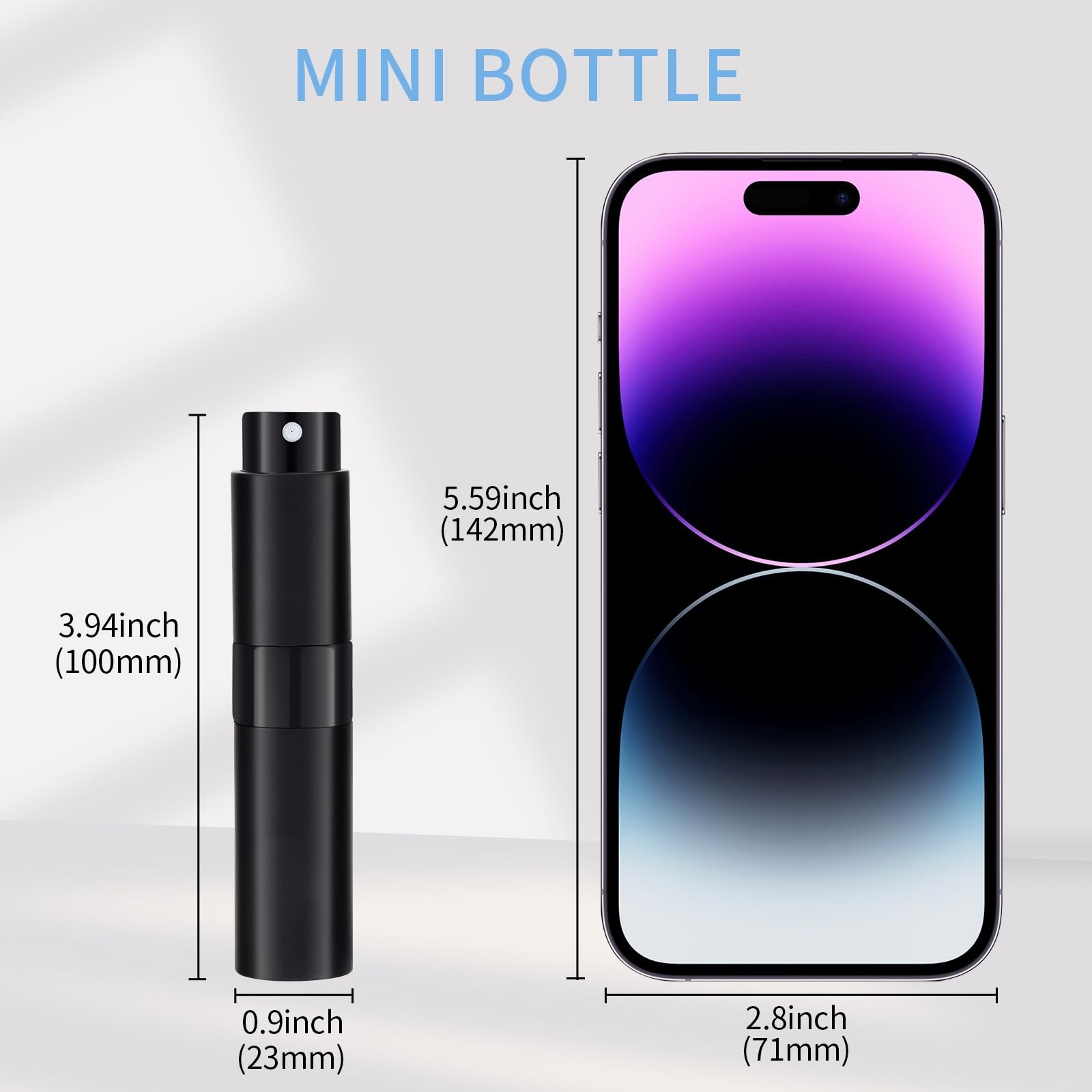 Putmhim 3Pcs 8ml Cologne Travel Bottle, Perfume Atomizer, Refillable Perfume ...