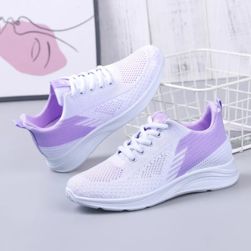 Womens Running Trainers Ladies Sneakers Slip On Walking Gym Comfy Sport Shoes
