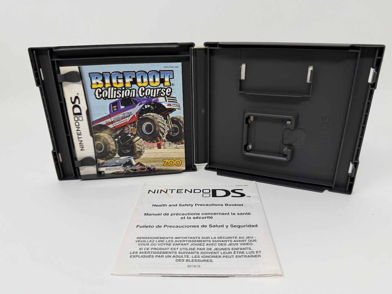 Bigfoot: Collision Course (Nintendo DS) *CASE & MANUAL ONLY - NO GAME*