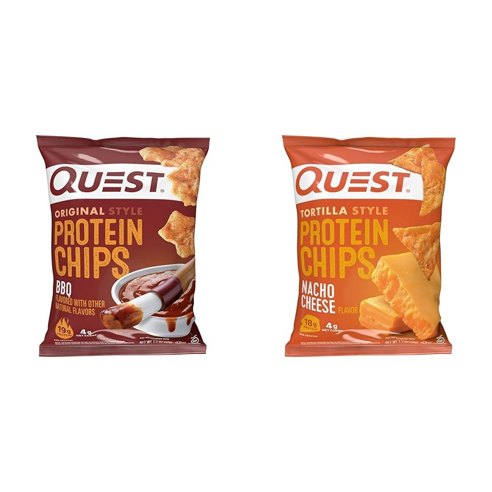 Quest Nutrition Protein Chips, BBQ, High Protein, Low Carb, 1.1 single-serve