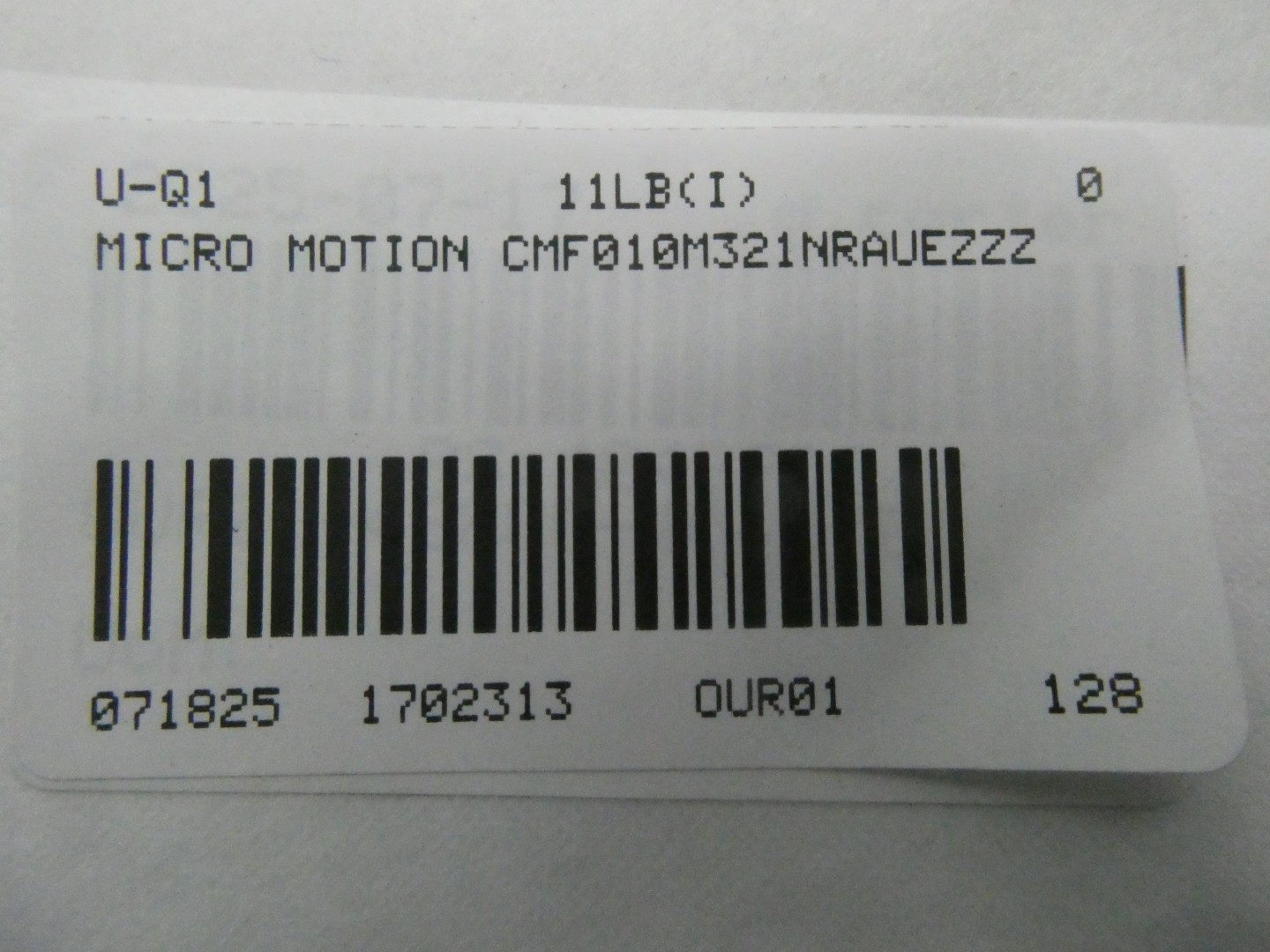 Micro Motion CMF010M321NRAUEZZZ Coriolis Mass Flow Sensor