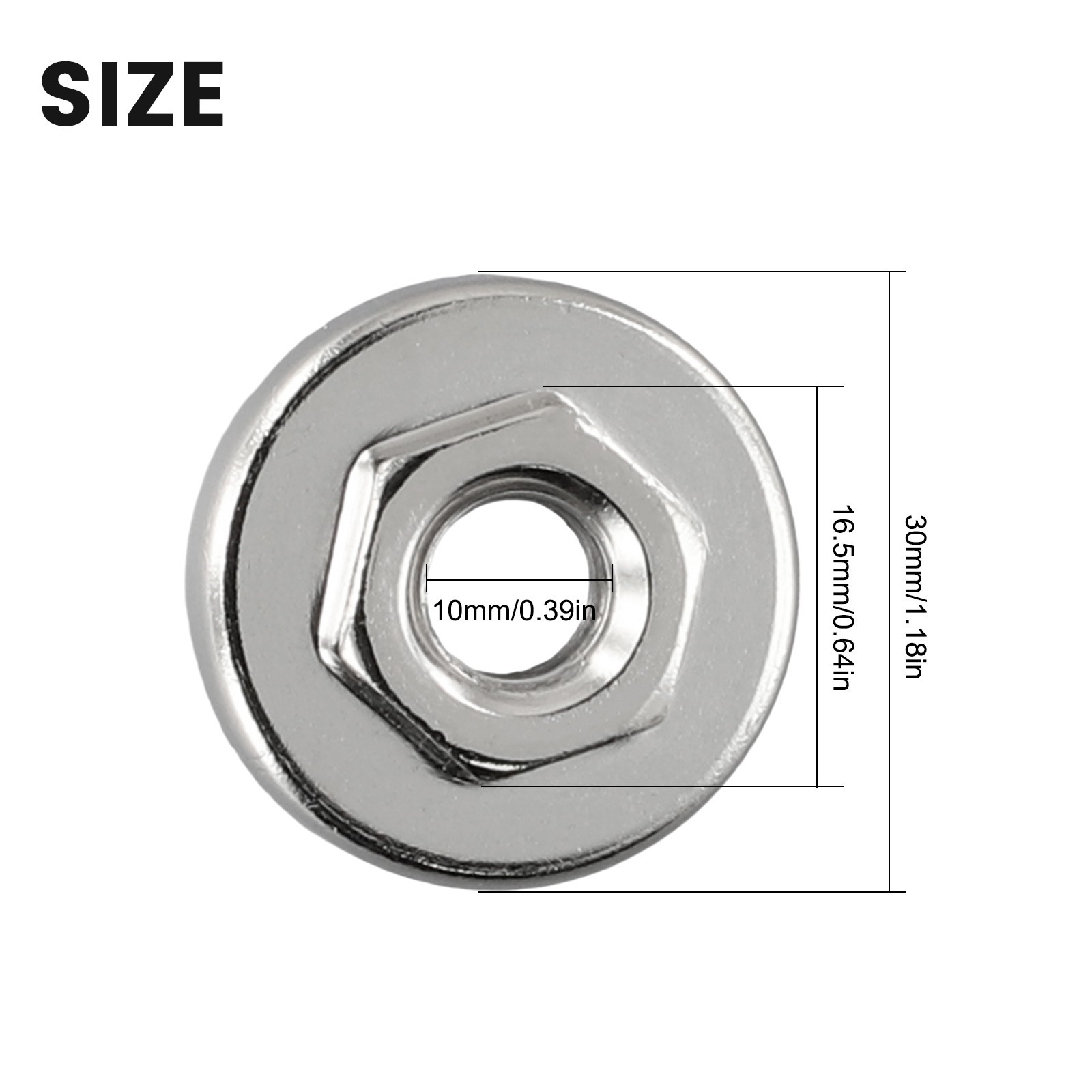 Hex Nut Set Tools Replacement For Angle Grinder Chuck Locking Plate Quick Clamp