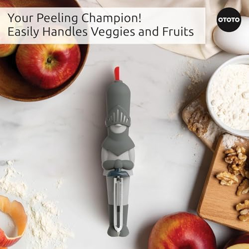 NEW  Sir Peels A-Lot Medieval Knight Vegetable Peeler - Swivel Vegetable Peel...