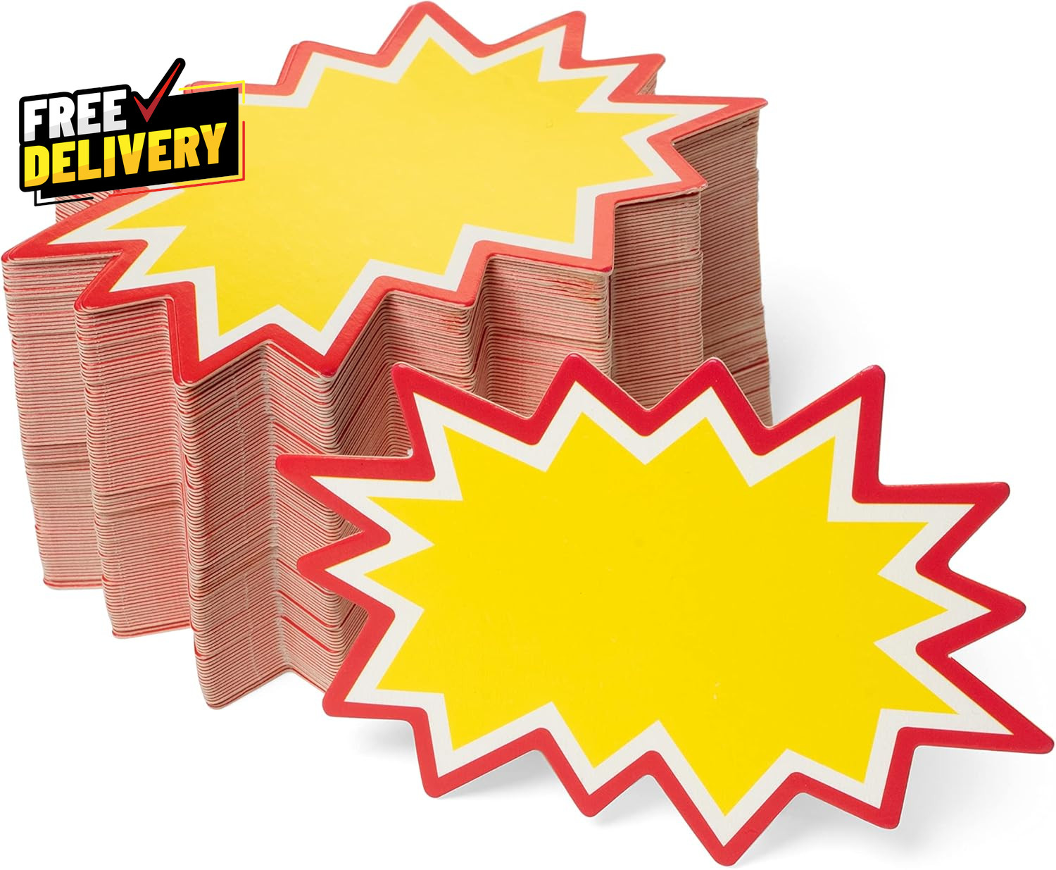 Starburst Signs with Stickers 200Pcs  Price Tags for Garage Estate Yard Sa......