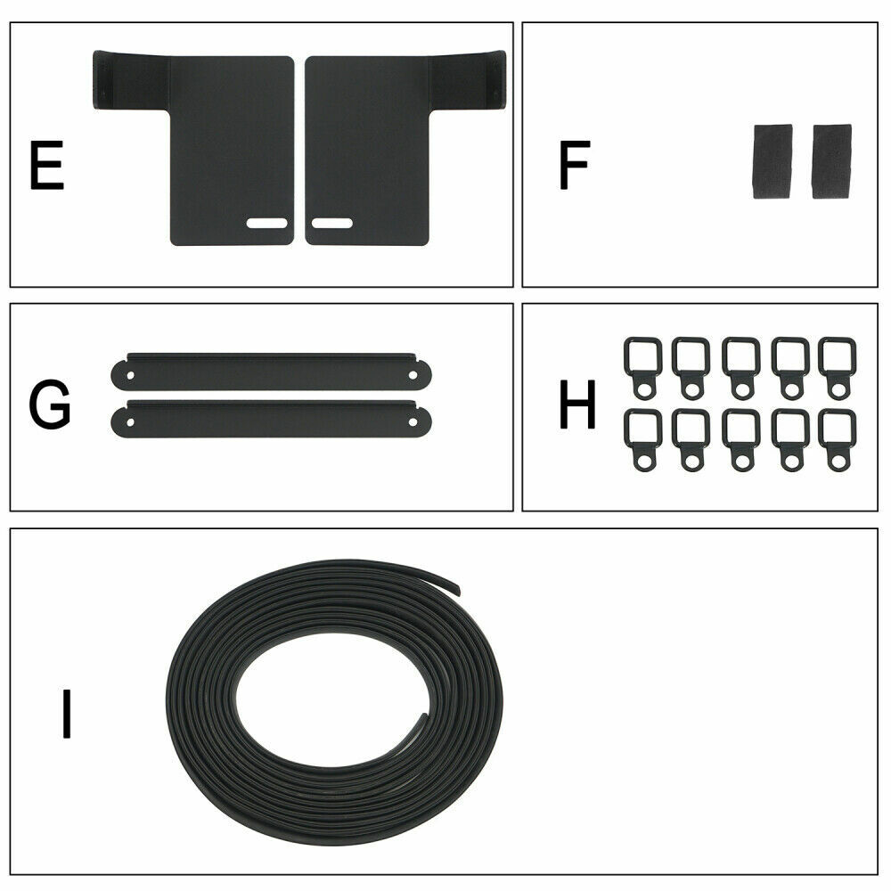 Steel Lockable Storage Security Deck Enclosure Fit Jeep Wrangler JK 2015-2018