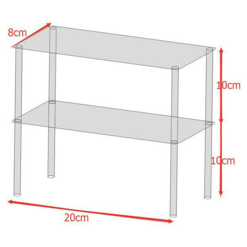 Acrylic Clear Stand Model Removable Display Shelf Transparent Perspex Stands DIY