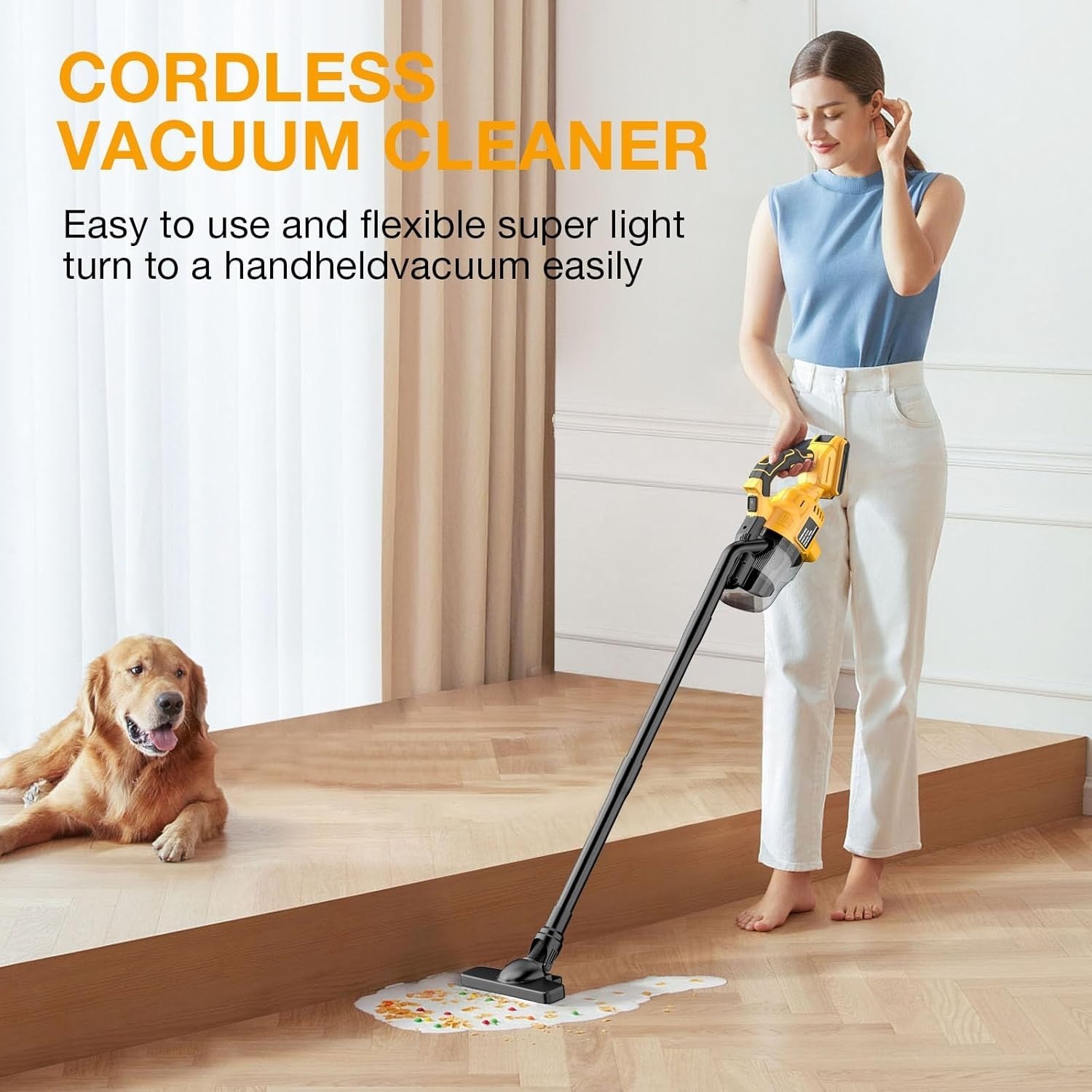 Cordless Vacuum For DeWalt 20V Battery, 5 in 1 Handheld Electric Vacuum Cleaner