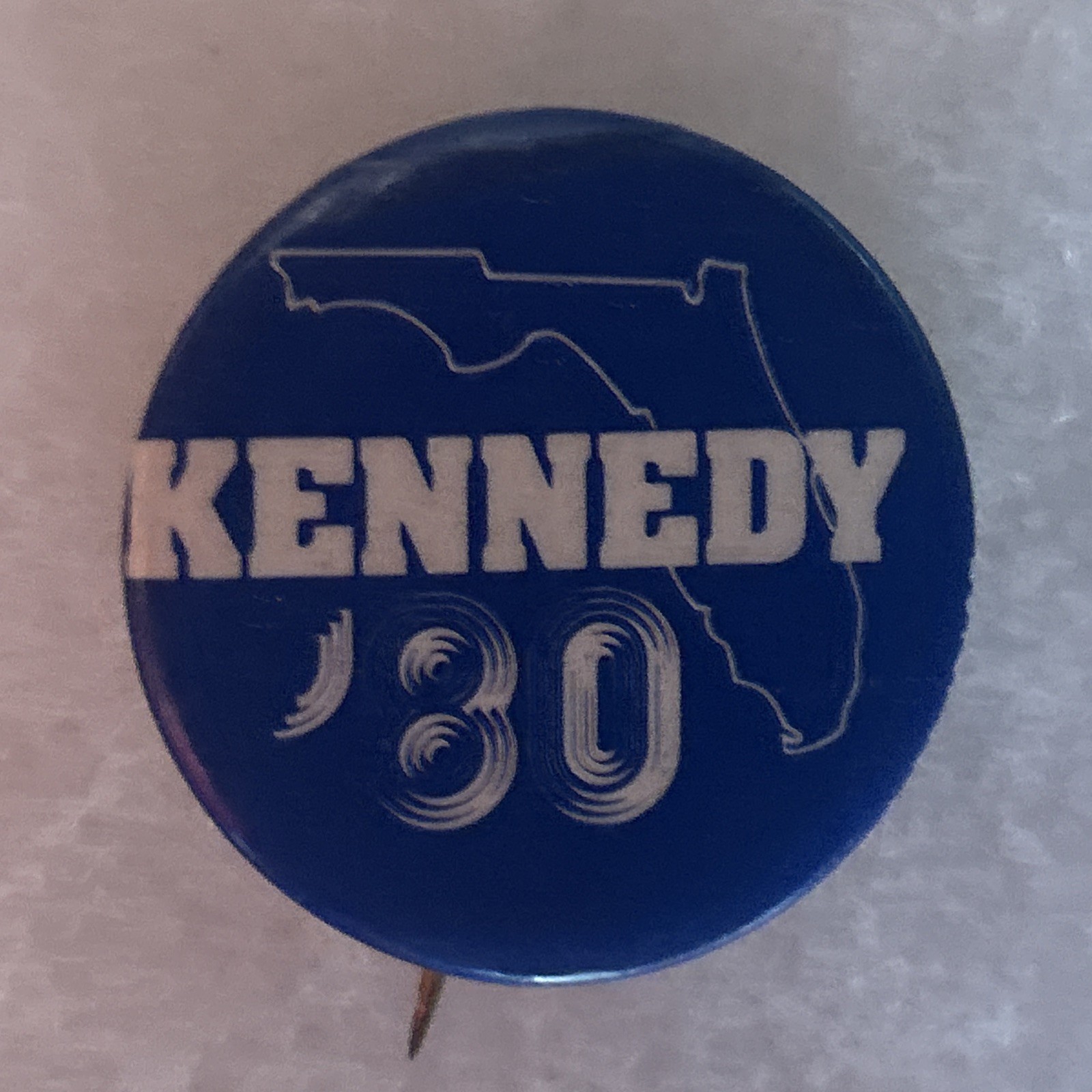 KENNEDY Florida ‘80   1 1/2” pinback button pin
