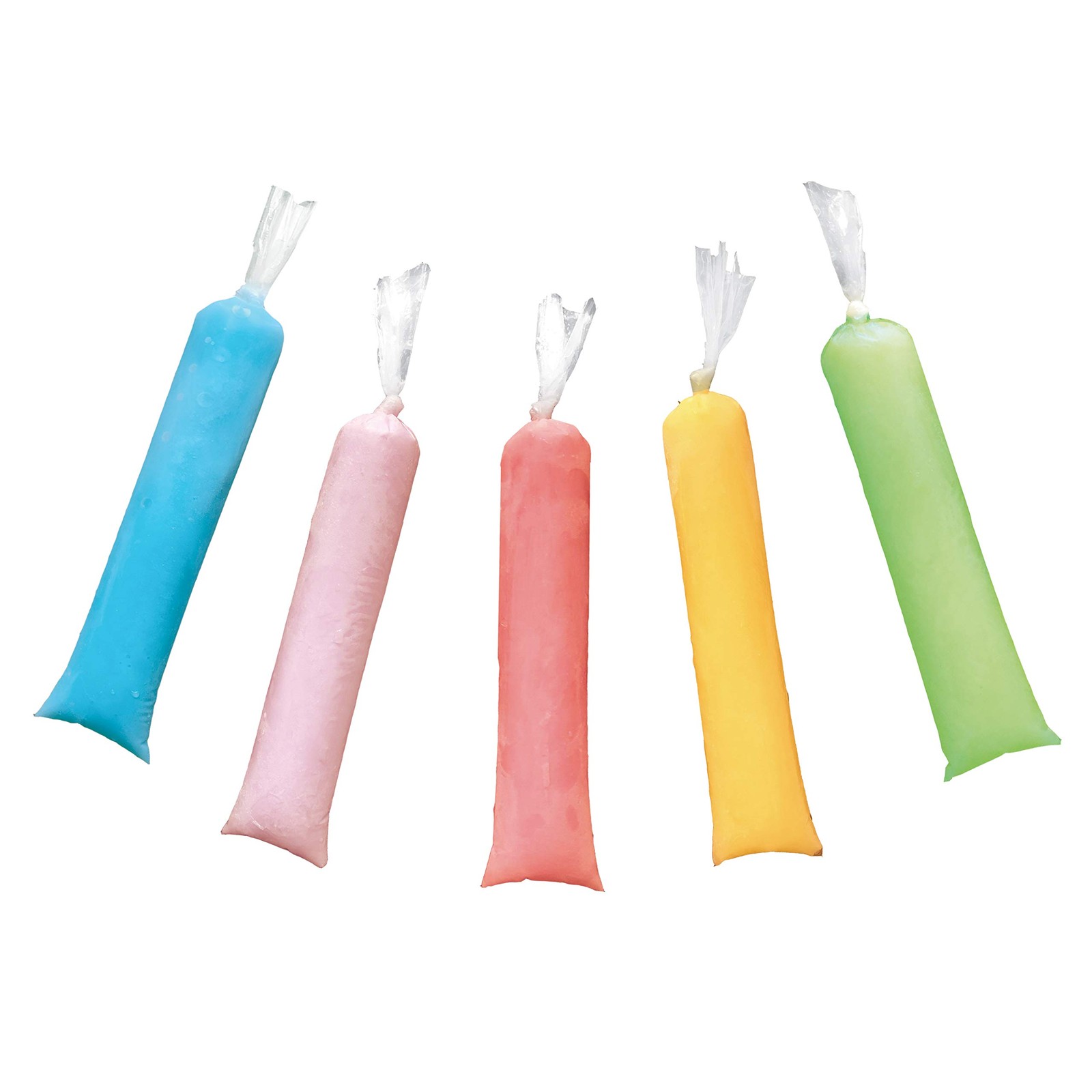 Linvin 2x8 inch Bolsas Para Helado Bolis/Ice Candy 100pcs, Multicolor