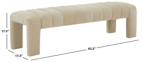 Safavieh BELLISIMA CHANNEL TUFTED BENCH, Reduced Price 2172768174 SFV5127F