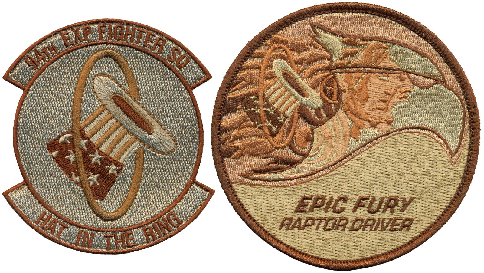 USAF 94th EXPEDITIONARY FIGHTER SQUADRON – OPERATION EPIC FURY 2026 PATCH SET