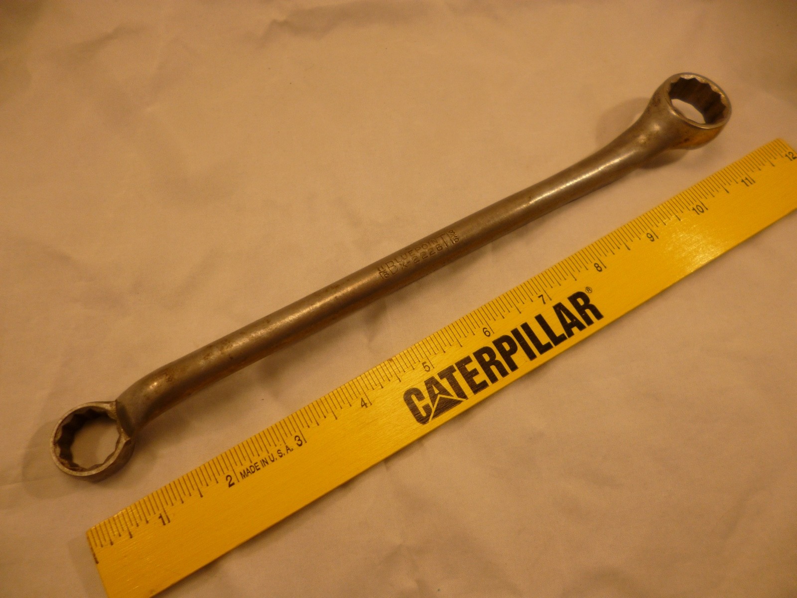 VINTAGE BLUE POINT X-2226 OFFSET BOXEND WRENCH 11/16" X 13/16" USA