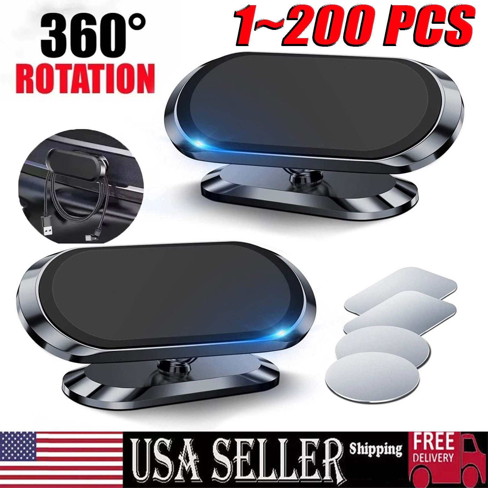 Magnetic Car Dashboard Mount Holder Stand For Phone Samsung Galaxy iPhone Lot
