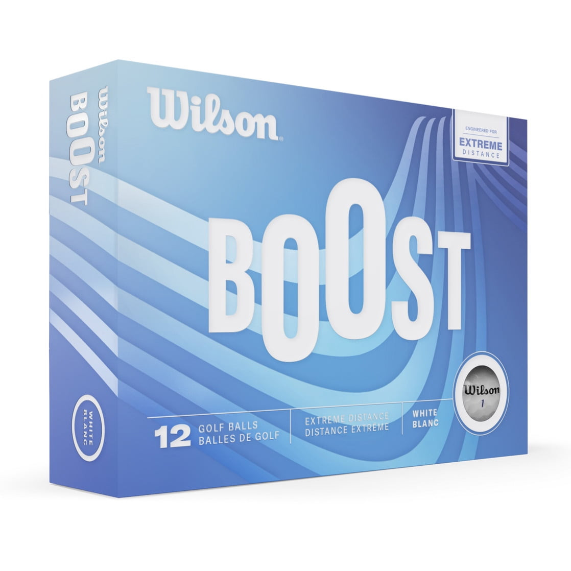 4 Pack Wilson BOOST Golf Balls White 12 Balls Each (FREESHIP)
