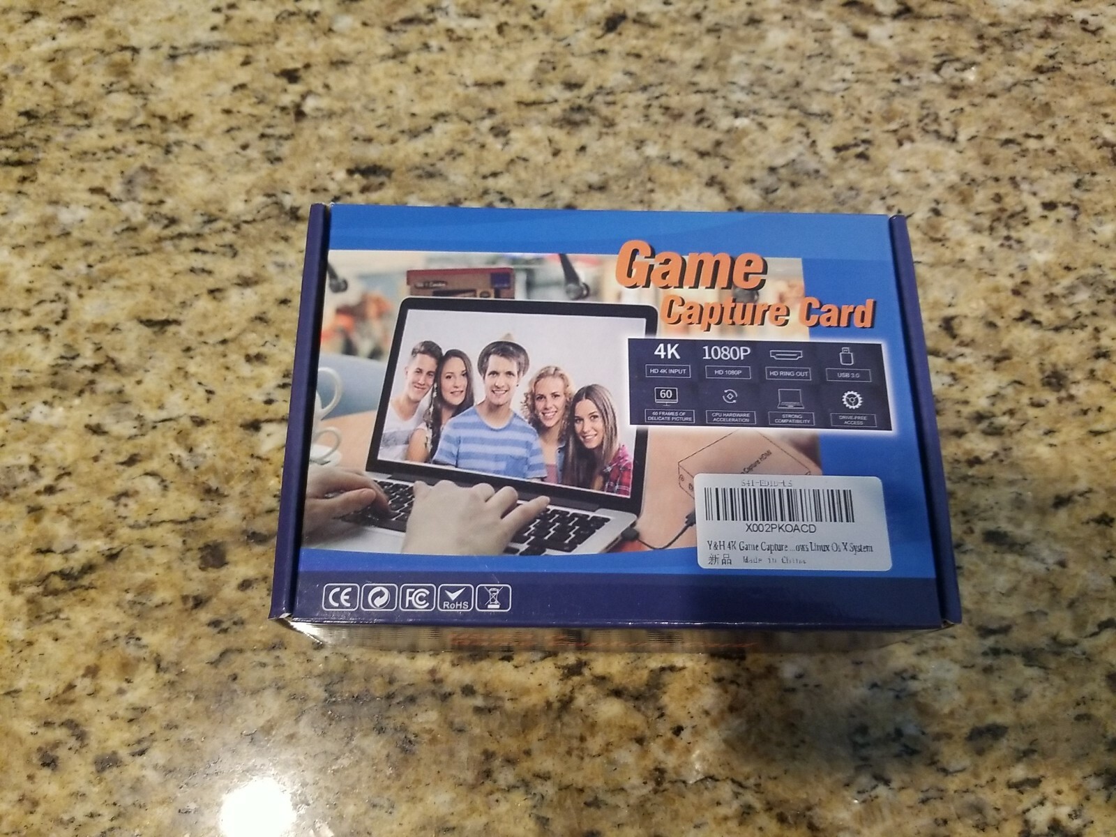 Y&H 4K HD HDMI Game Video Capture Card HDMI to USB3.0 1080P 60fps Video Record