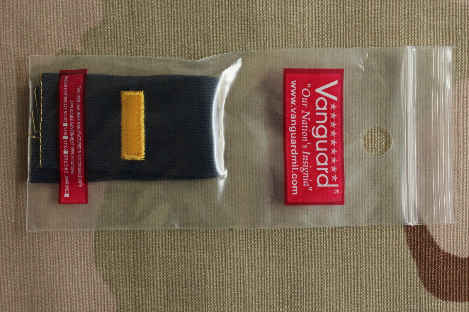 USN US NAVY CPO & OFFICER O-1 ENSIGN RANK EMBROIDERED COVERALL INSIGNIA TAPE