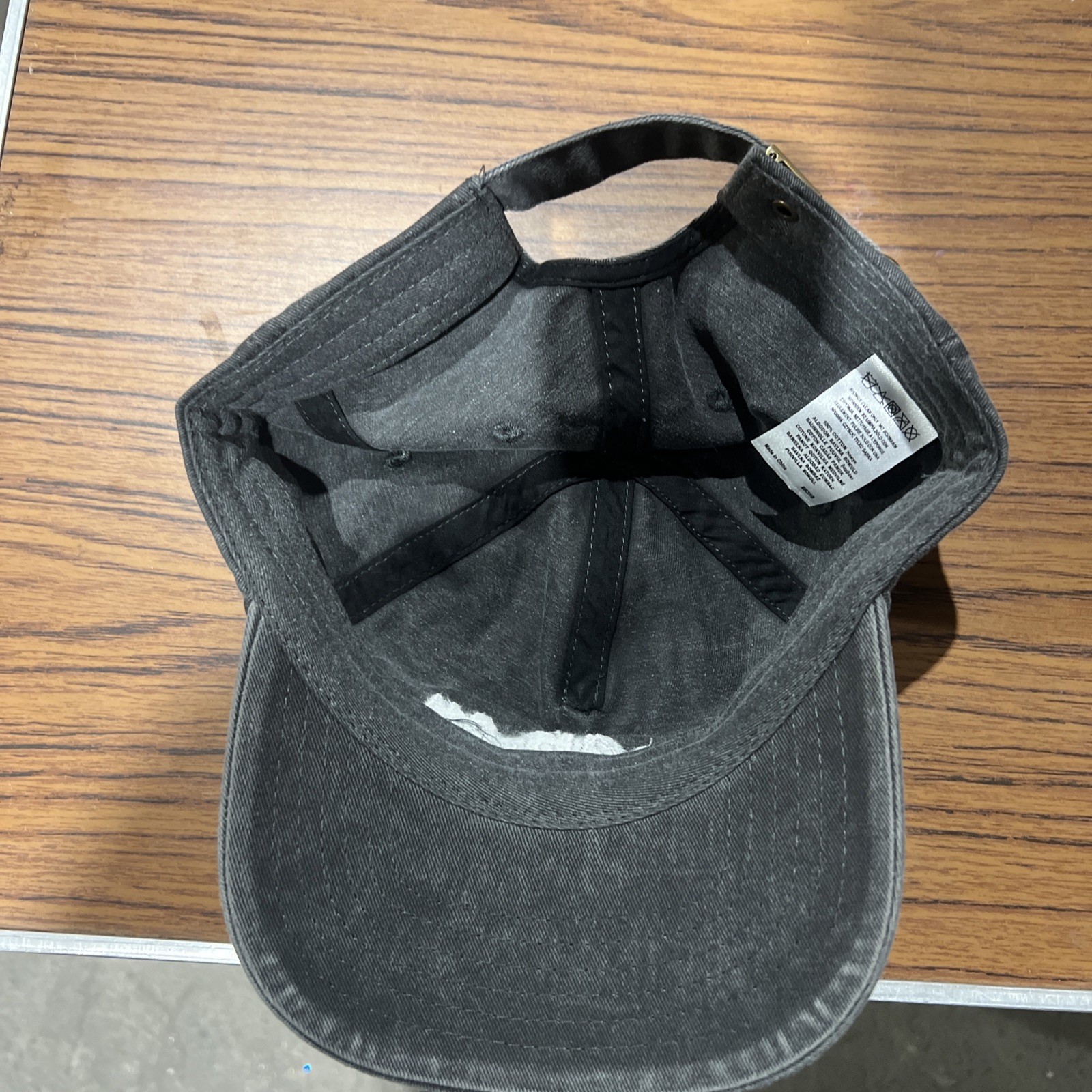 Snap-on Grey Cap with White Logo