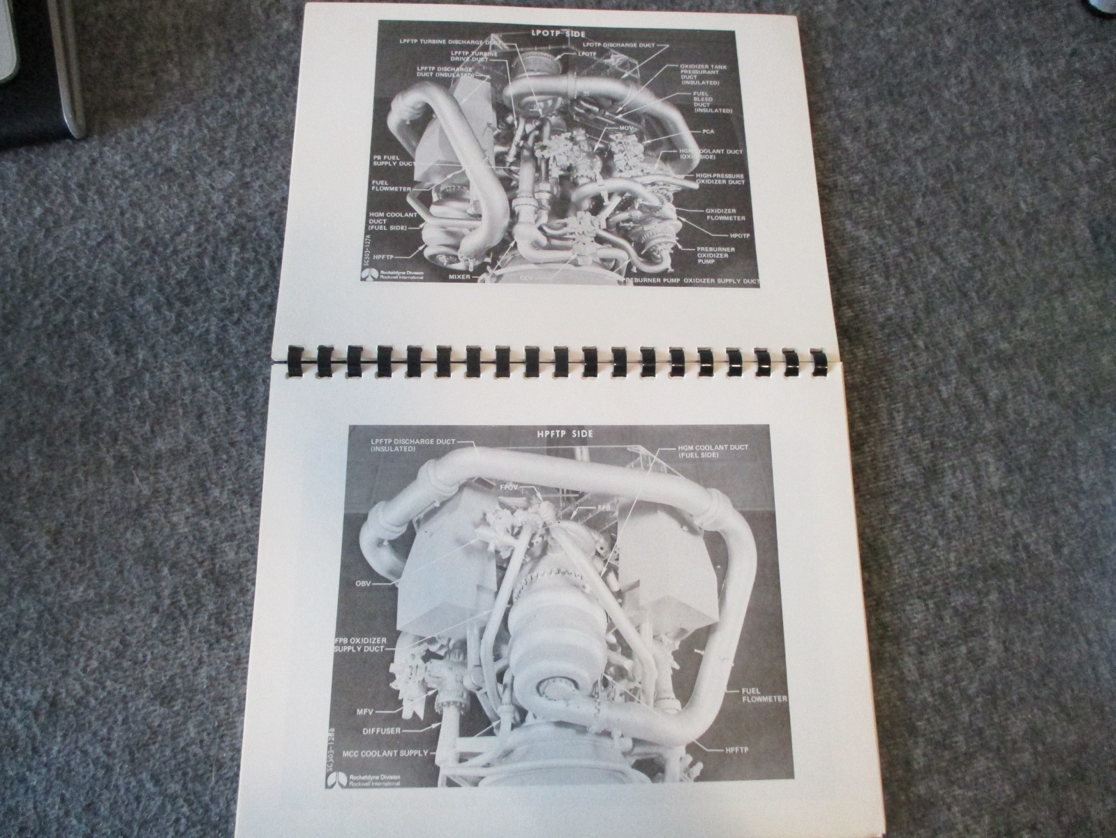 NASA/ROCKETDYNE SPACE SHUTTLE MAIN ENGINE "SSME" DESIGN FEATURES 1975 BOOK