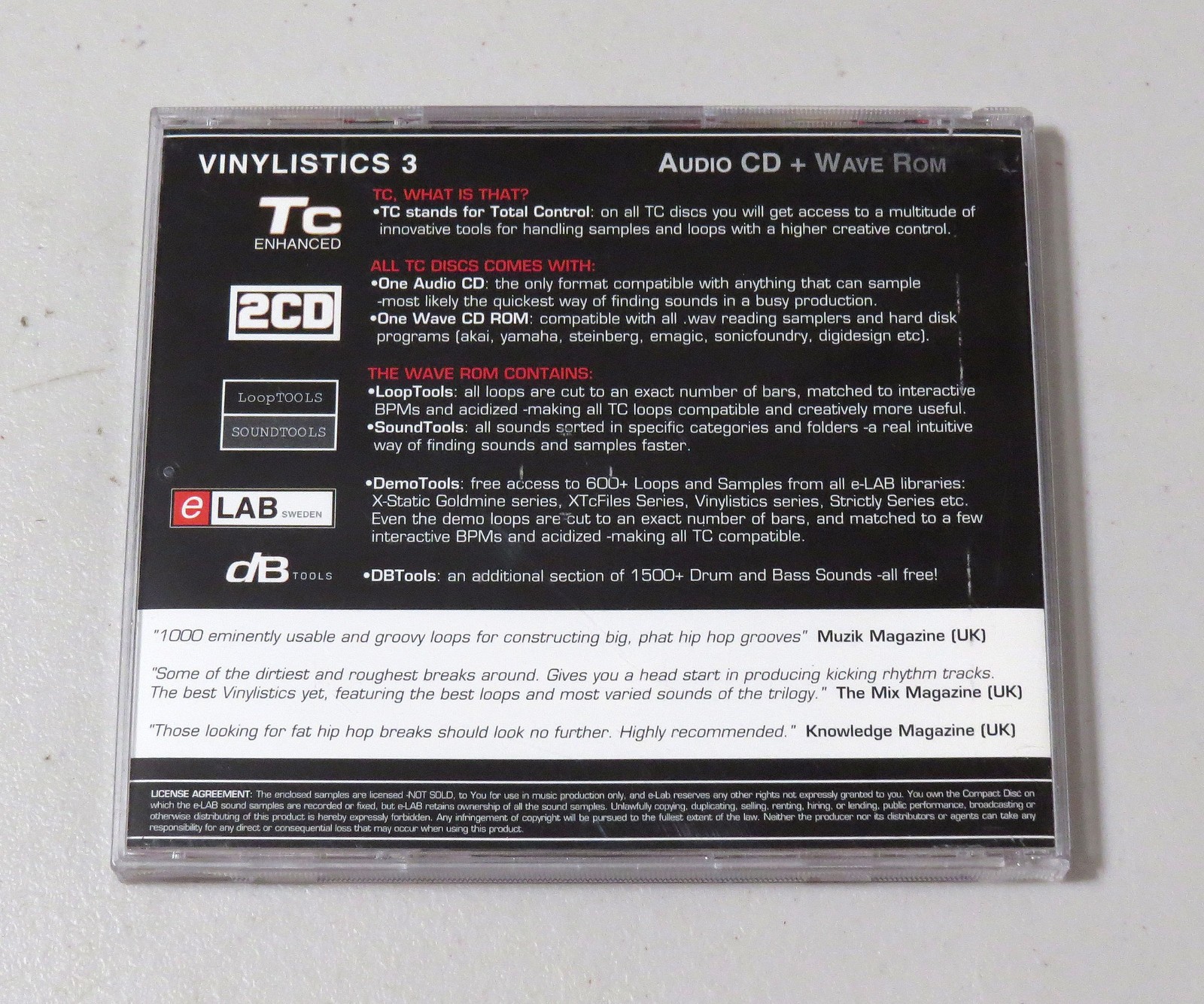 ELab Vinylistics 3 SampleSound LibrarySampling Double CD 2000 TC Enhance G2U