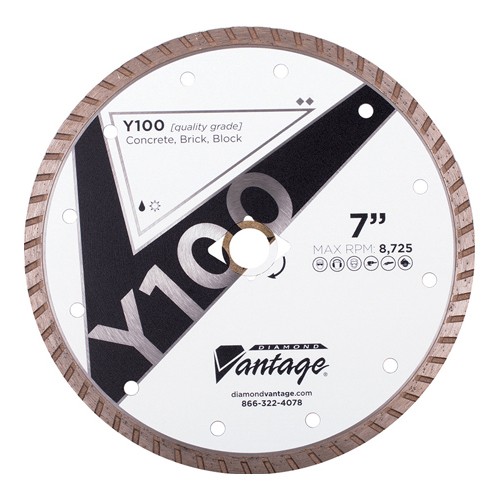 Diamond Vantage 4508CDZBY1-2 4-1/2in Turbo Star Blue Diamond Blade