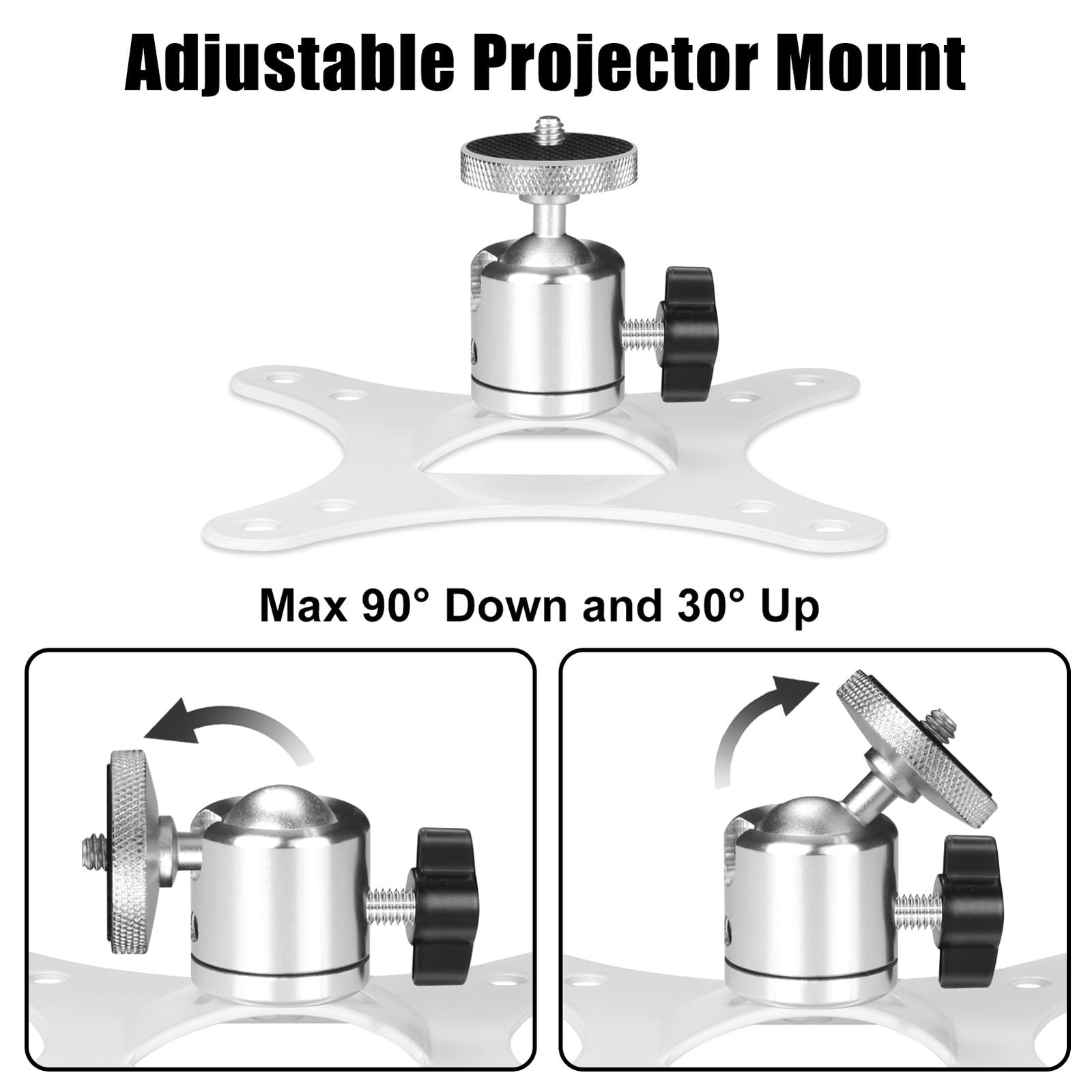 Projector Mount Mini Projector Ceiling Mount Adjustable Bracket Universal Mou...
