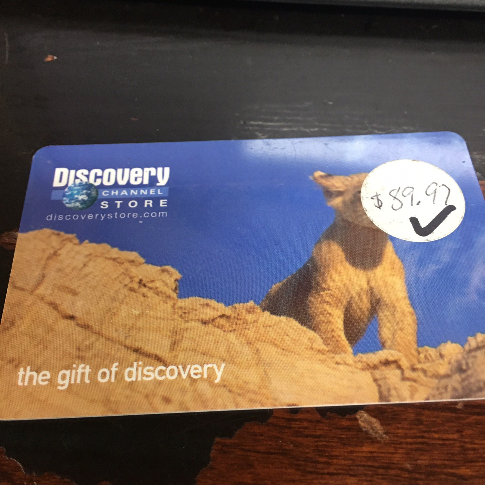 $89.97 DISCOVERY CHANNEL STORE GIFT CARD ONLINE OR INSTORE FREE SHIPPING!