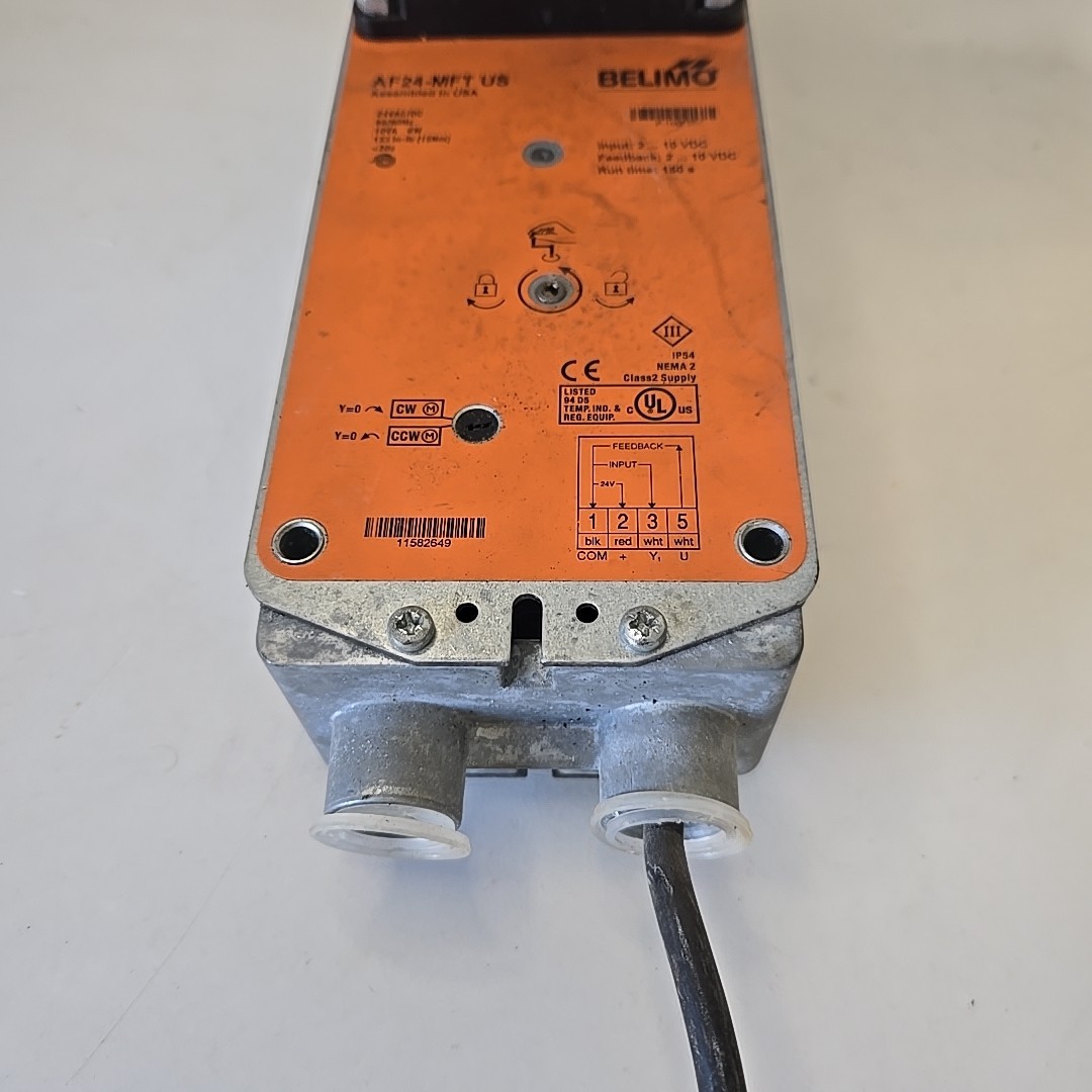 Belimo AF24-MFT US HVAC Electric Damper Actuator 24VDC Spring Return 150 S Run