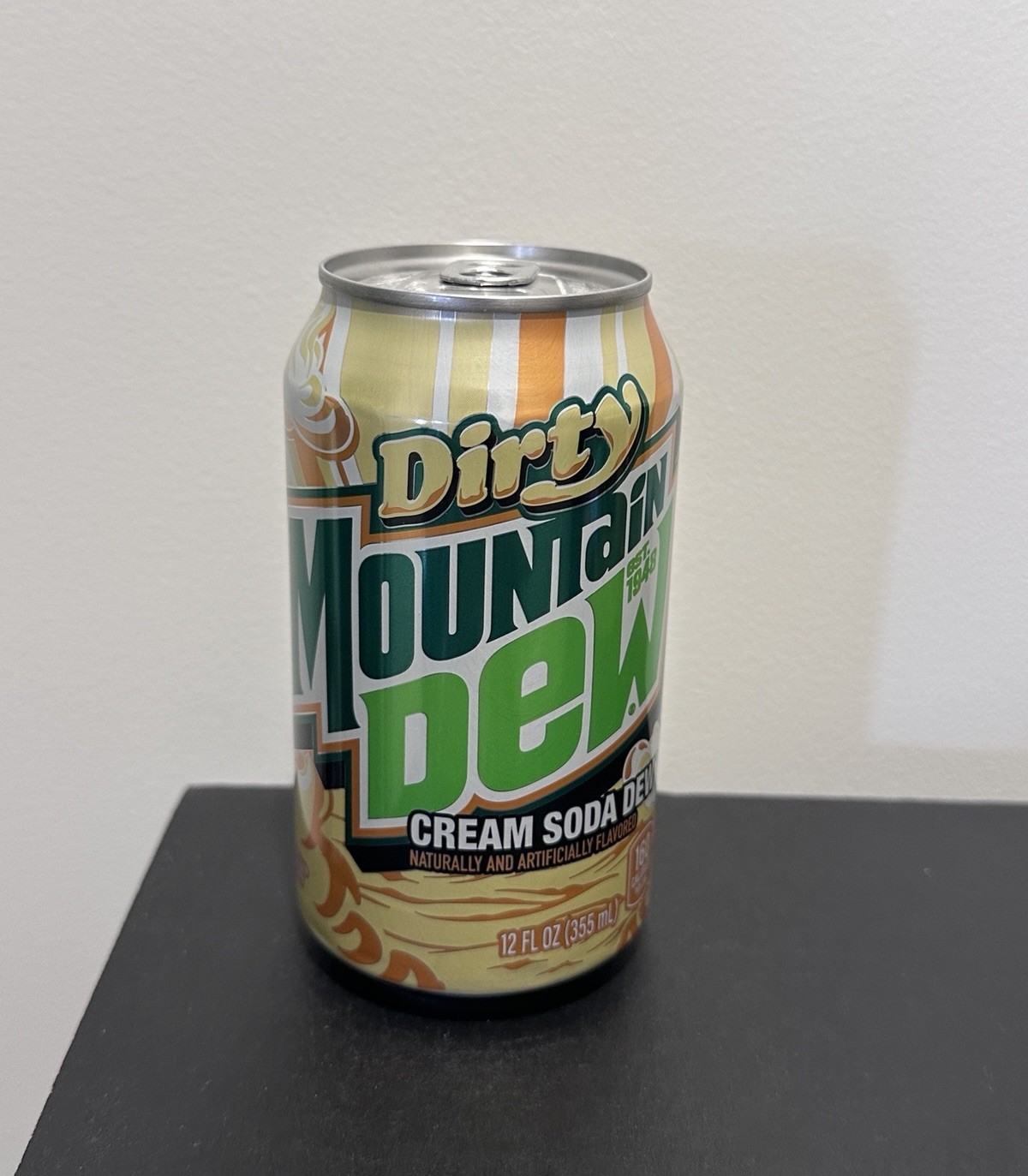 1 New 12oz Dirty Mountain Dew Cream Soda Dew Can (JUST RELEASED)