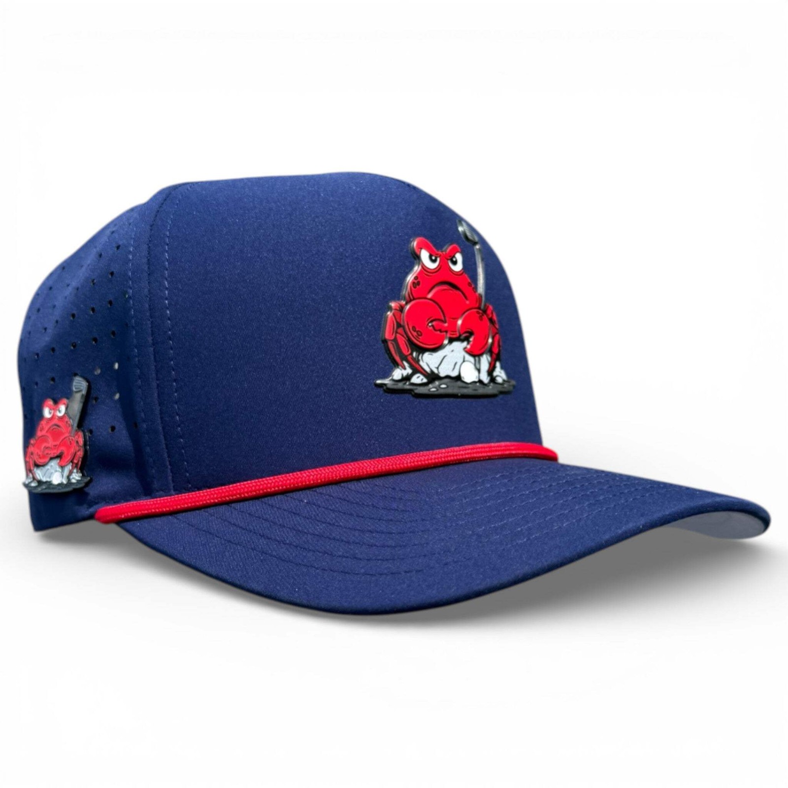 Crab Trap Golf Hat | Snapback Cap | Built-in Magnetic Ball Marker Holder + Marke