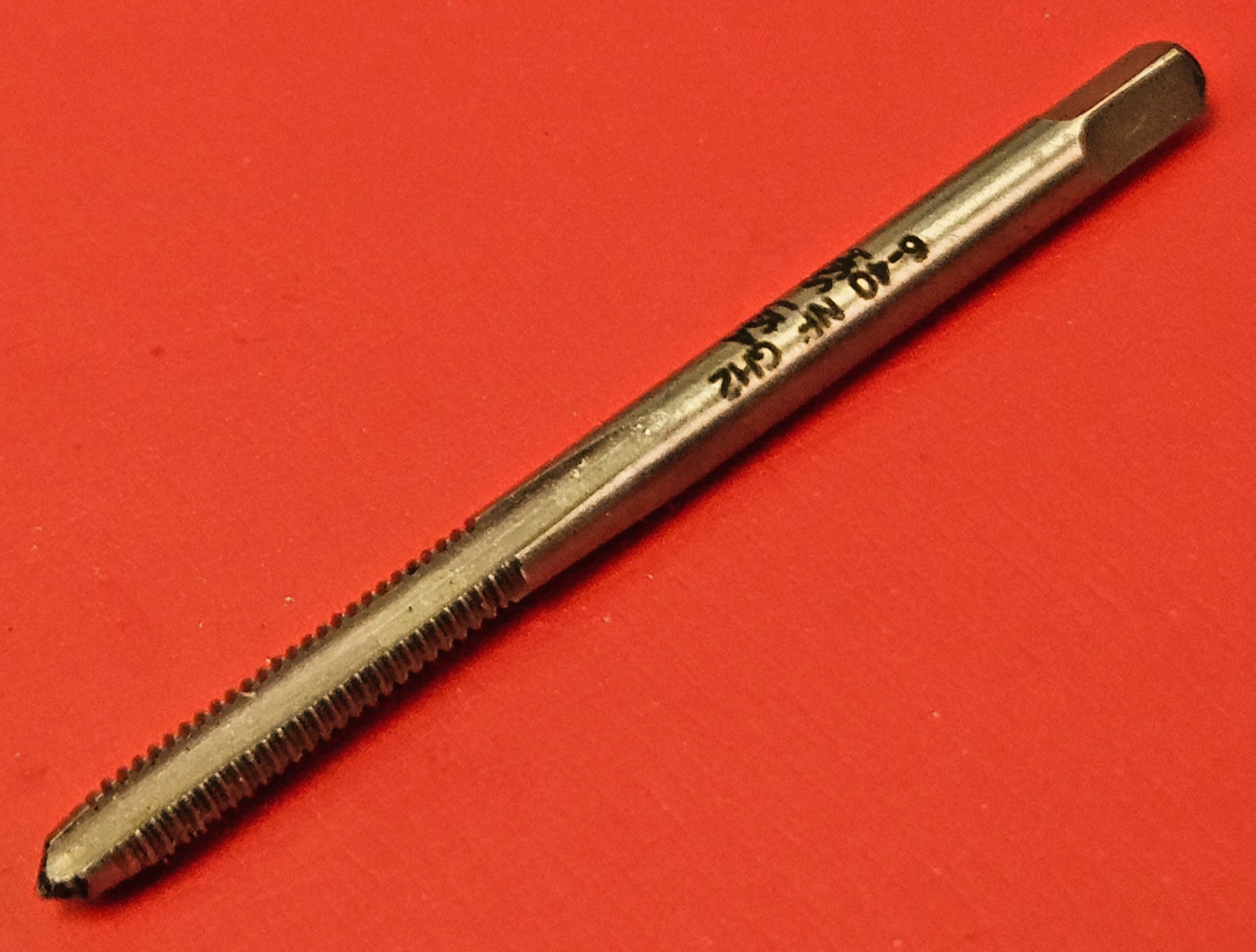 6-40 NF Bottom Hand Tap A1 121-20640 1220 ZR RH HSS 3FL High Speed Steel